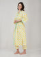 Women's Summer Loungewear Gown - Lemon